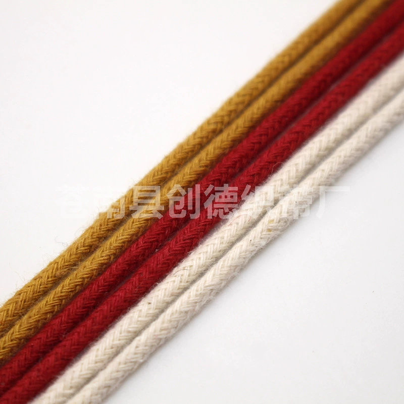 Хлопковая веревка с тремя хлопковыми веревками Хлопковая веревка с восемью хлопковыми веревками 4MM ~ 10MM 5MM большой запас