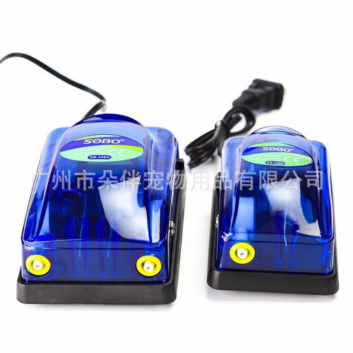 Transparent Blue Pump SB-348A/248A Oxygen Pump Aeration Pump for Swimming Pool and Aquarium Wholesale