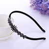 Non-slip retro crystal, headband, metal hair accessory with bow, wholesale