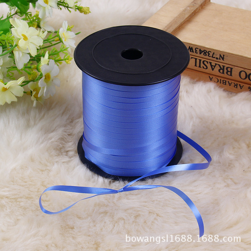 Transfronterizo al por mayor festival festivo suministros globo cinta corbata globo cuerda 250 tamaño 0,5 cm cinta de ancho