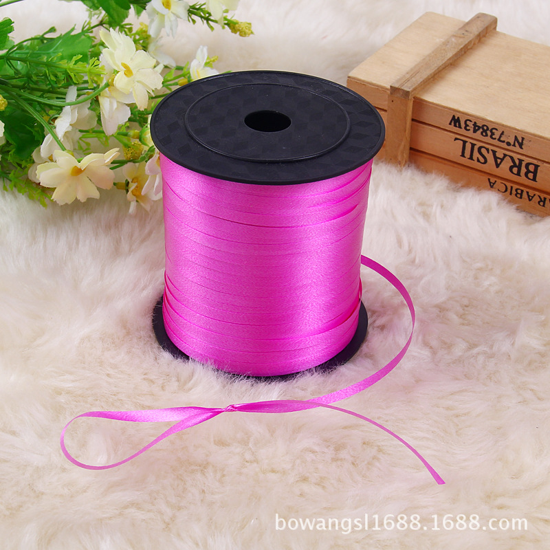 Transfronterizo al por mayor festival festivo suministros globo cinta corbata globo cuerda 250 tamaño 0,5 cm cinta de ancho