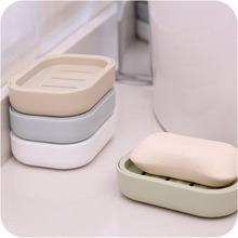 雙層香皂盒日式簡約大方加厚塑料瀝水肥皂盒方形帶蓋手工皂盤便捷