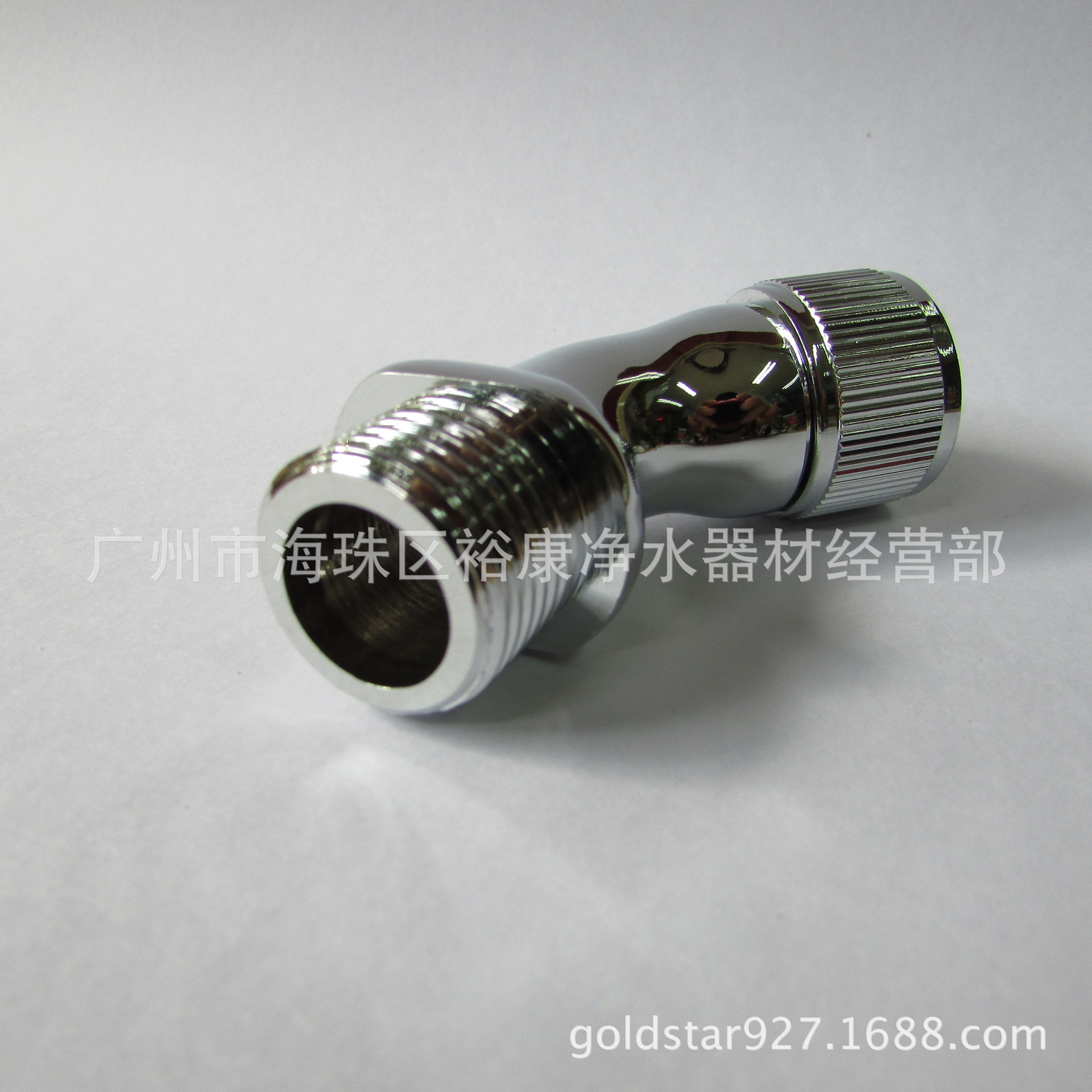 Conector de baño de cobre 4 puntos dientes internos a su vez 4 puntos dientes externos cuatro puntos doblan la articulación unilateral conjunta suelta los dientes externos a su vez interna