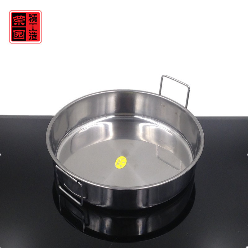 Household steamed cake plate hotel home thickened steamed rice plate restaurant dining hall cake plate suit cold leather gong