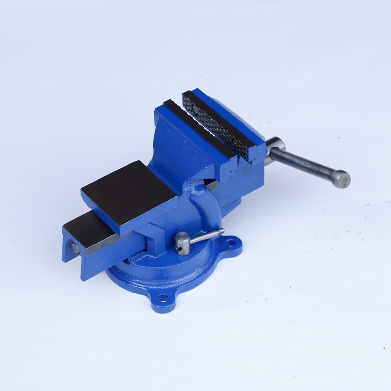 Torno de banco rotativo de 5 pulgadas, reparación mecánica 360°, con yunque y mandíbulas ligeras y pesadas, venta al por mayor