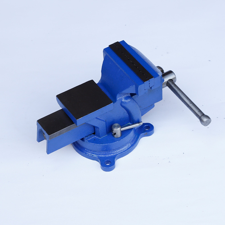 Torno de banco rotativo de 5 pulgadas, reparación mecánica 360°, con yunque y mandíbulas ligeras y pesadas, venta al por mayor