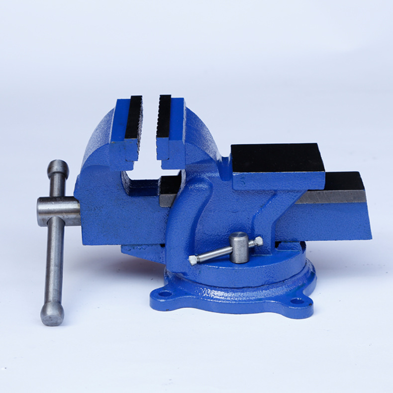 Torno de banco rotativo de 5 pulgadas, reparación mecánica 360°, con yunque y mandíbulas ligeras y pesadas, venta al por mayor