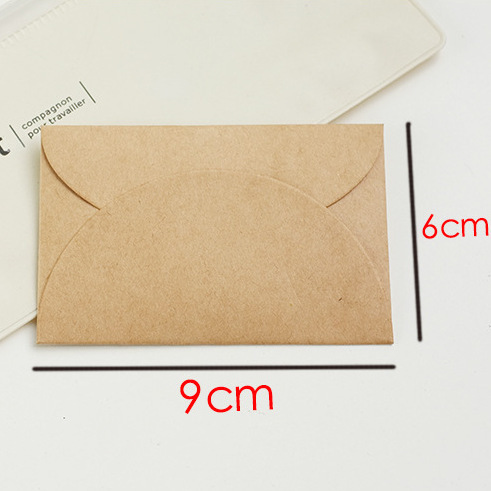 Retro kraft paper mini creative small envelope DIY envelope membership card cover kraft envelope