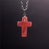 Druzy PENDANT Agate Cross Pendant Pendulum Pendant