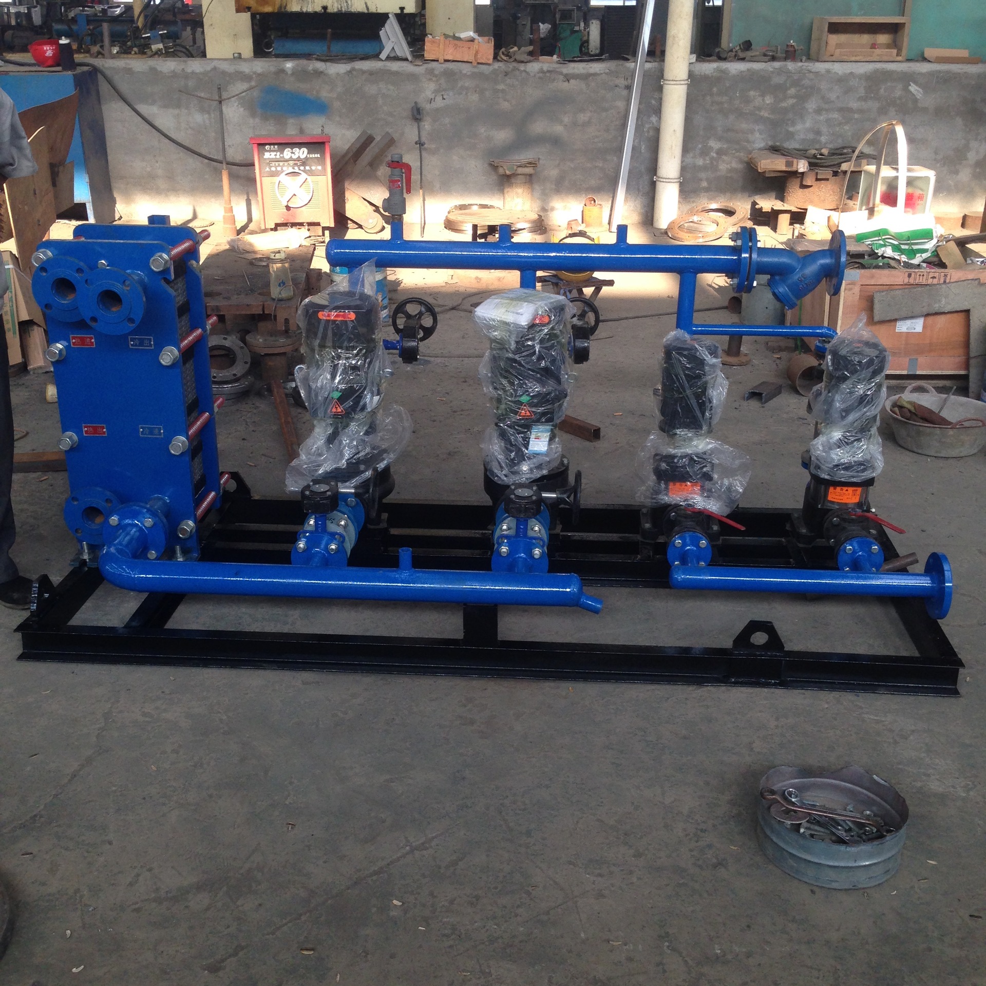 生活热水换热机组 容积式换热机组 板式换热器机组山东水龙王鼎森