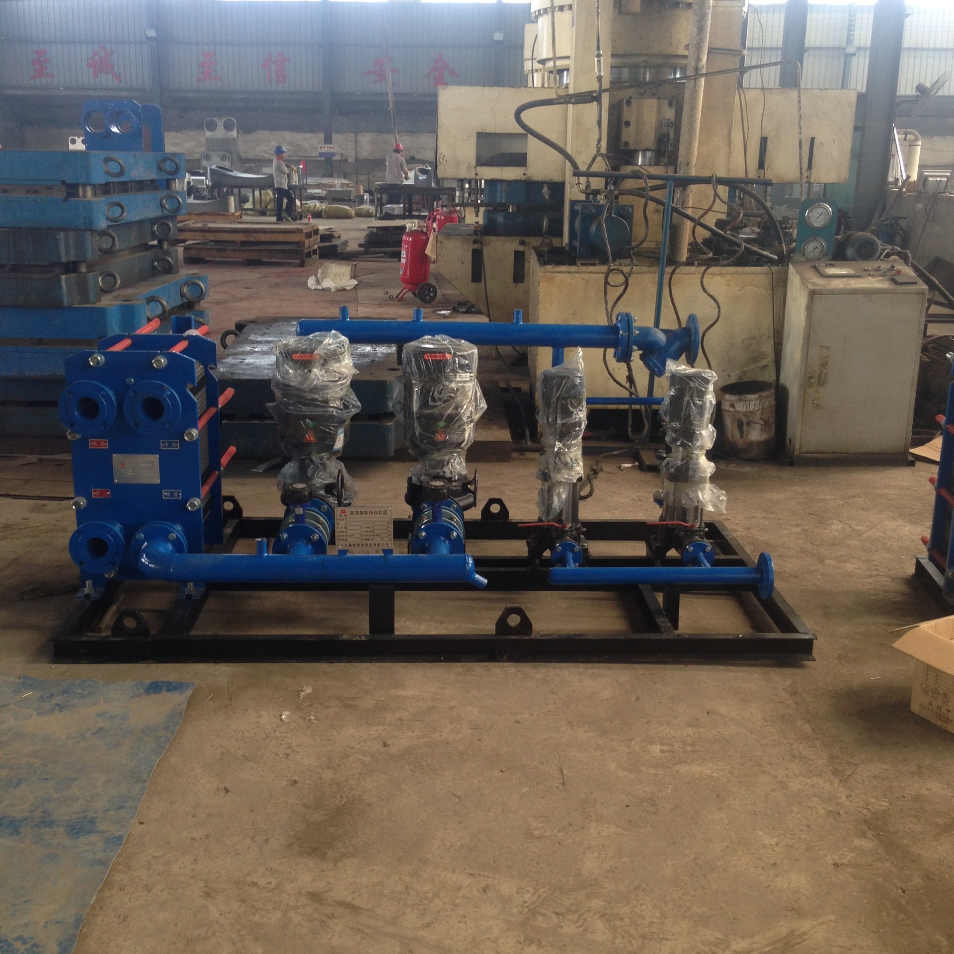 智能一体换热机组 变频节能控制 板式换热机组 晟森专业换热设备