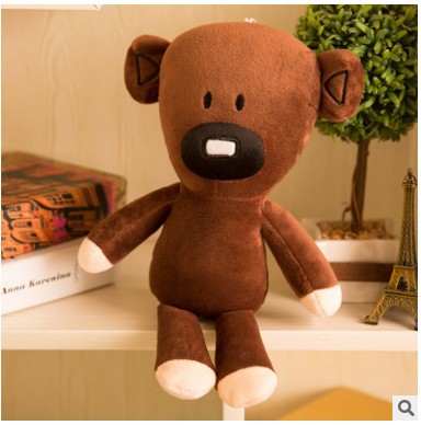 Oso de frijol de dibujos animados Mr Bean oso de peluche de juguete muñeca de oso de frijol regalo al por mayor oso de peluche