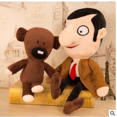 Oso de frijol de dibujos animados Mr Bean oso de peluche de juguete muñeca de oso de frijol regalo al por mayor oso de peluche