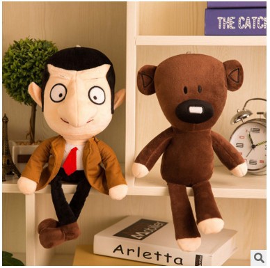 Oso de frijol de dibujos animados Mr Bean oso de peluche de juguete muñeca de oso de frijol regalo al por mayor oso de peluche