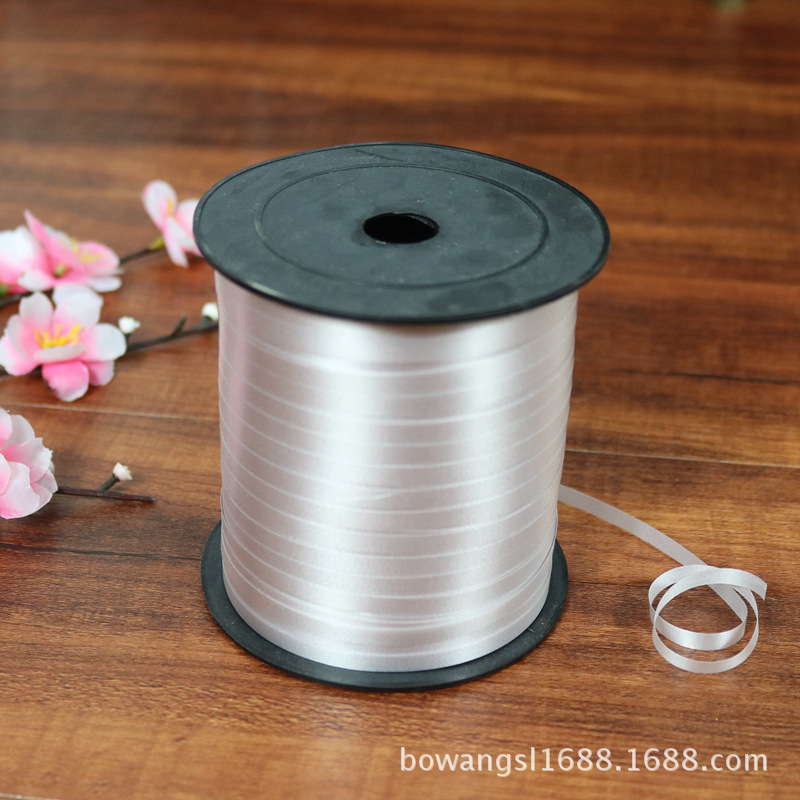 Transfronterizo al por mayor festival festivo suministros globo cinta corbata globo cuerda 250 tamaño 0,5 cm cinta de ancho