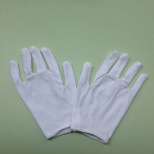 Average size non-disposable protective gloves Ruihui white cotton etiquette sweat-absorbent text play gloves line gloves