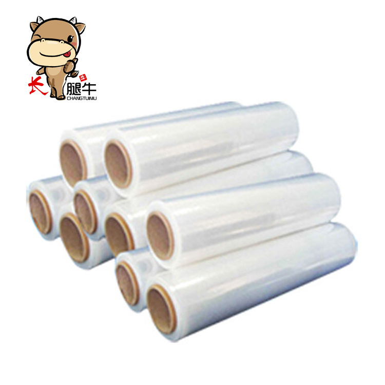 Fabricante en stock especificaciones completa película de envoltura estirable Película autoadhesiva película de embalaje película protectora bandeja de embalaje recubrimiento