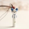 Ceramics, whistle, necklace, three dimensional cartoon accessory handmade