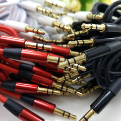 Universal audio cable for car, 3.5mm aux cable with copper core, car audio connection line, wholesale