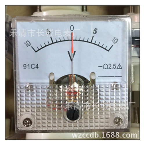 厂家直销 长城电表厂 91C4  正负10V 直流电压表 45X45
