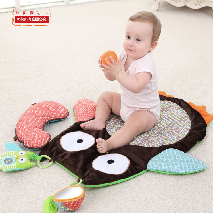 Lindo búho gateando manta Mat infantil 0-3 años de edad bebé piso Mat juego manta fábrica al por mayor