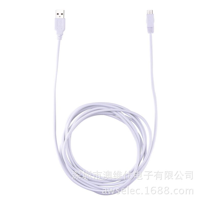 Suitable for Nintendo Wiiu Gamepad USB Data Cable, Console Charging Cable, Power Cable 3m in Stock