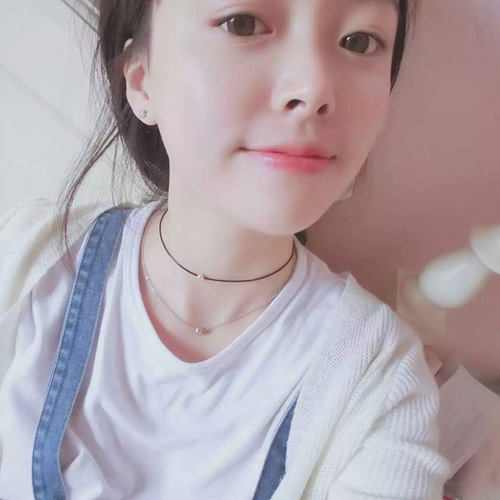 Japanese and Korean Style Hot Selling Minimalist Leather Cord Short Pendant Necklace Fashion Versatile Clavicle Chain Collar Necklace Wholesale