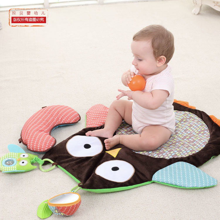 Lindo búho gateando manta Mat infantil 0-3 años de edad bebé piso Mat juego manta fábrica al por mayor