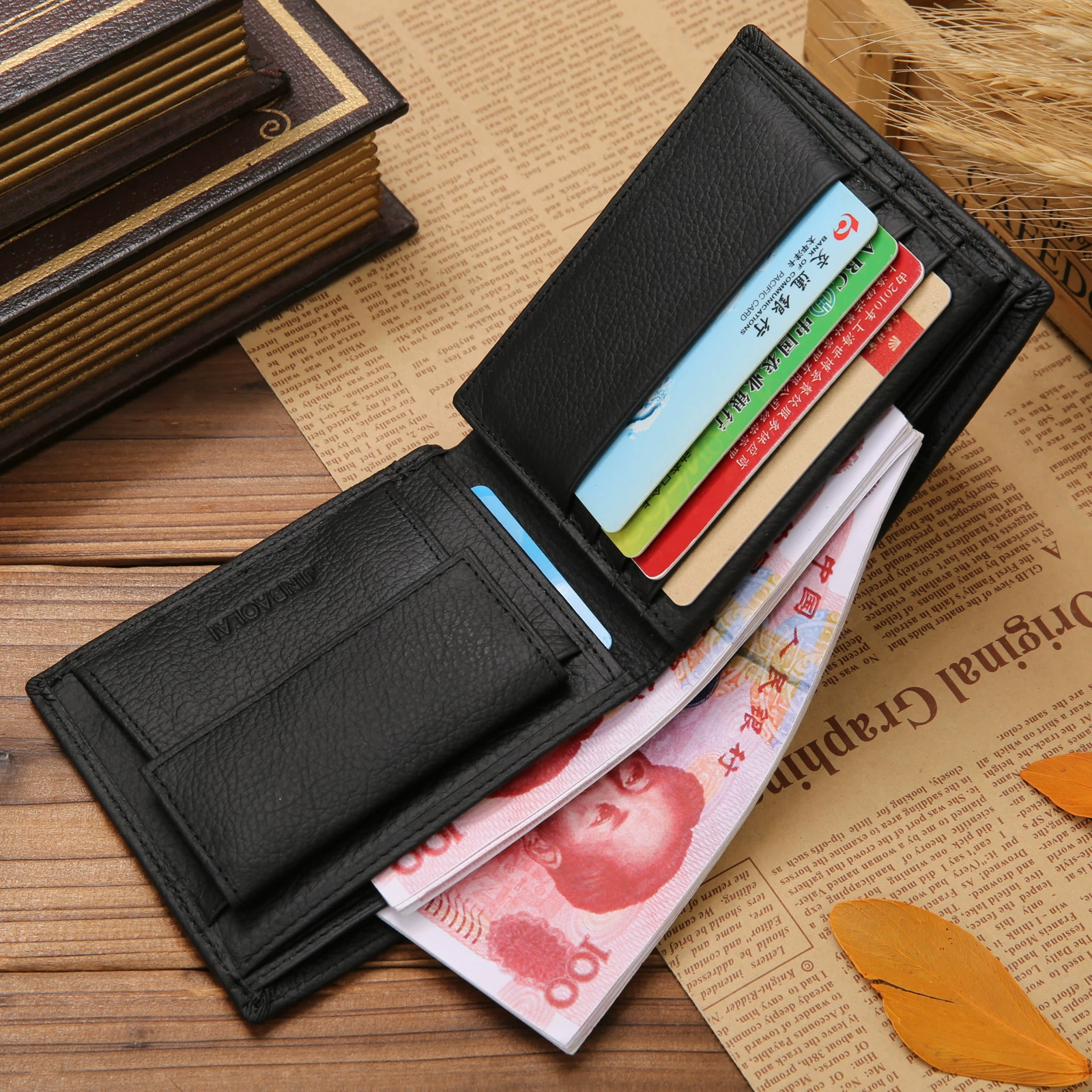 (Cross-border trading), short wallet, genuine leather