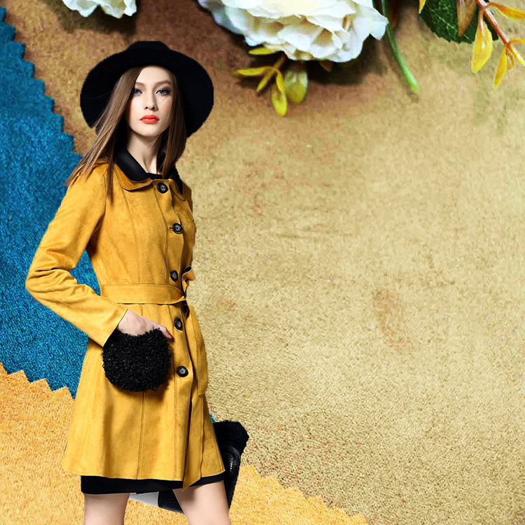 厂家直销 针织染色麂皮绒  时尚女装童装家纺箱包鞋料面料批发