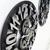 Amazon Hanging Product Gear Gear Clock Большой европейский стиль промышленные ветровые часы настенные настенные настенные часы горячие часы продажи
