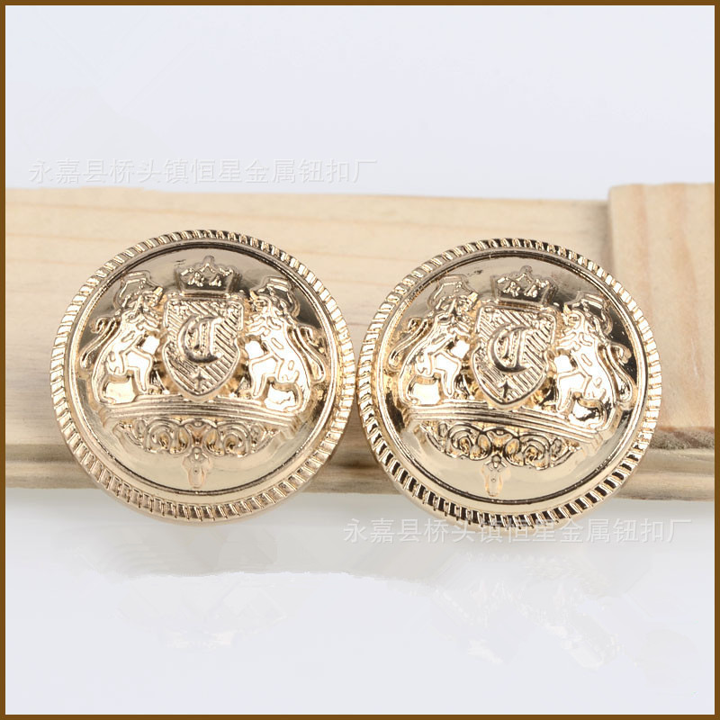 金属金色纽扣diy男装大衣风衣毛衣西装外套夹克扣子服装装饰配件