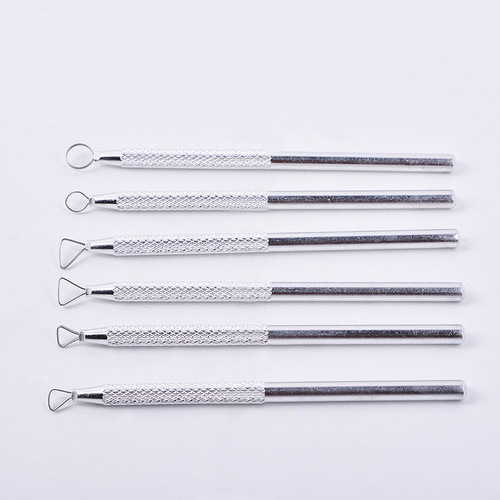 6-Piece Metal-Handle Clay Sculpting Small Spatulas | Pottery & Sculpture Tools | Clay Carving & Art Crafting G030