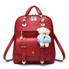 Backpack, fashionable summer one-shoulder bag for leisure, city style, with little bears