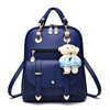 Backpack, fashionable summer one-shoulder bag for leisure, city style, with little bears