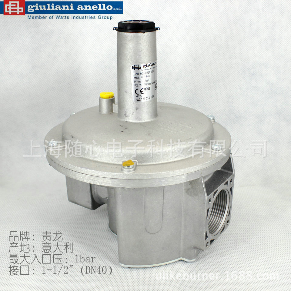 FG1B40 009.0254.103 giuliani anello/贵龙 燃气调压阀 带过滤