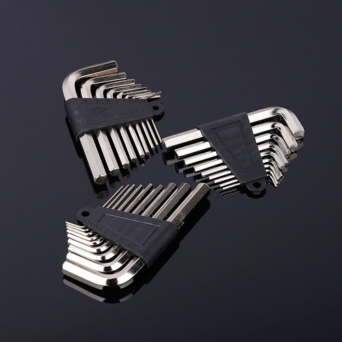 Manufacturer's supply: 9-piece hexagonal wrench set, flat hexagonal wrench screwdriver set, short flat hexagonal wrench