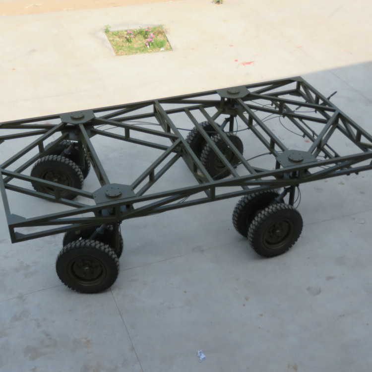 厂家供应 四轮转向拖车 小型平板车 自卸挂车