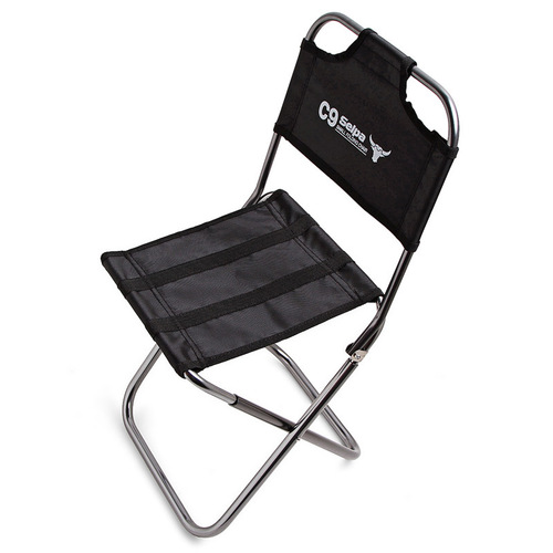 Outdoor mountaineering folding chair camping barbecue aluminum alloy back chair portable fishing chair train stool old man Mazar