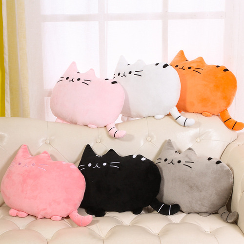 Creative home decoration sofa bedside cushion, cat pillow, big-faced cat cartoon biscuit cat pillow