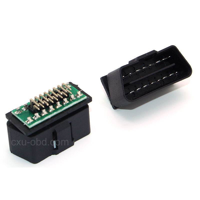 OBD诊断公头，OBDII24V连接器，OBDII16P插头