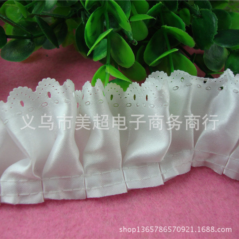 超声波打折花边加工丝带镂空图案精美韩系蕾丝边手工裙摆童装辅料