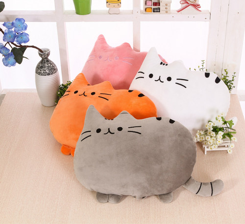 Creative home decoration sofa bedside cushion, cat pillow, big-faced cat cartoon biscuit cat pillow