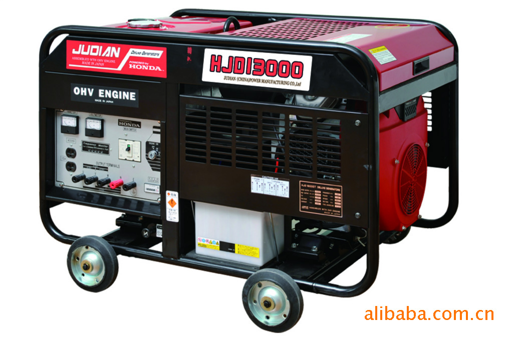 原装巨电汽油大功率单相发电机HJD13000