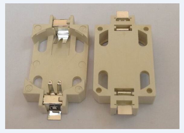 厂家直销CR2032白色镀锡电池座 2032贴片电池座
