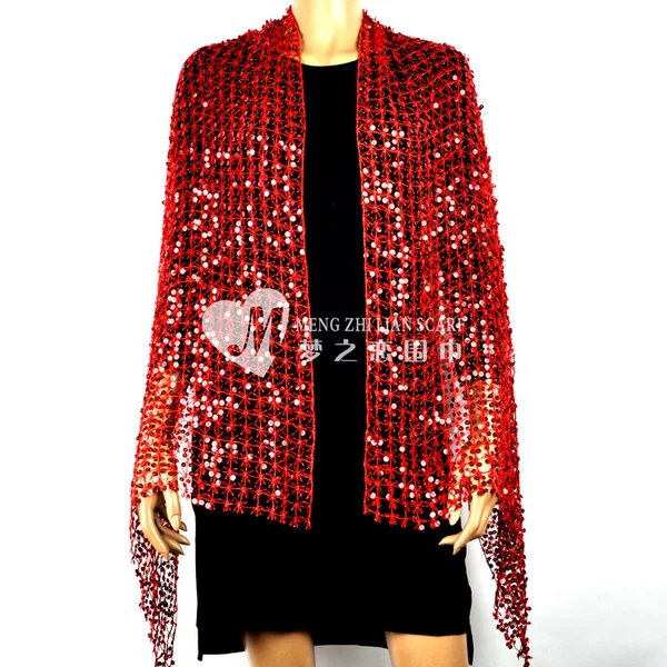 Gypsophila water-soluble sequins beads embroidered shawl scarf European and American best-selling products bridal shawl