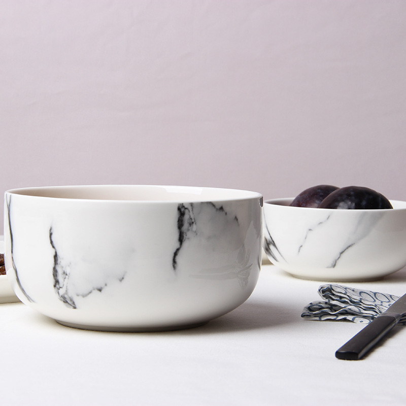 Белый, мраморный, 6 дюймовый