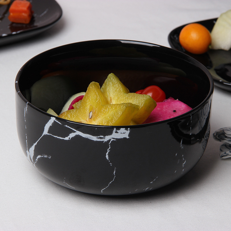 4.5 -INCH Черная мраморная чаша