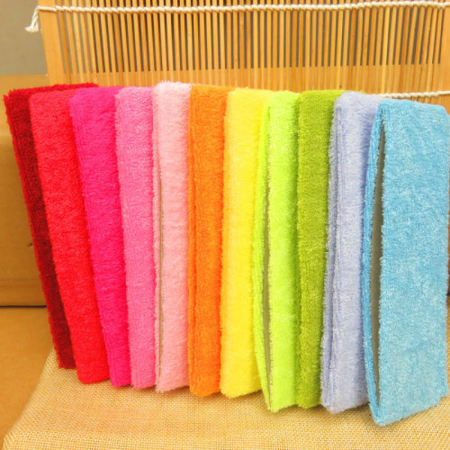 Candy color elastic sweat-absorbent towel material sports fitness yoga hairband headwear face wash headband hair accessories gift wholesale