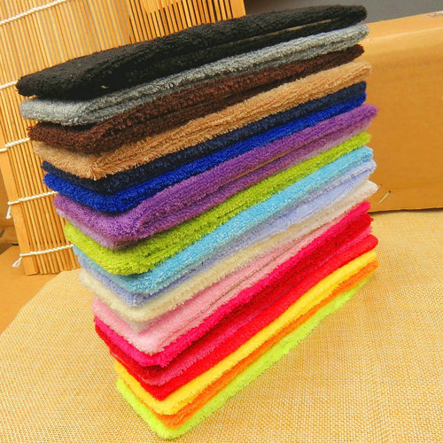 Candy color elastic sweat-absorbent towel material sports fitness yoga hairband headwear face wash headband hair accessories gift wholesale